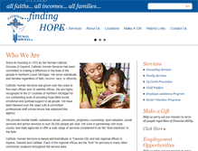 Tablet Screenshot of catholichumanservices.org